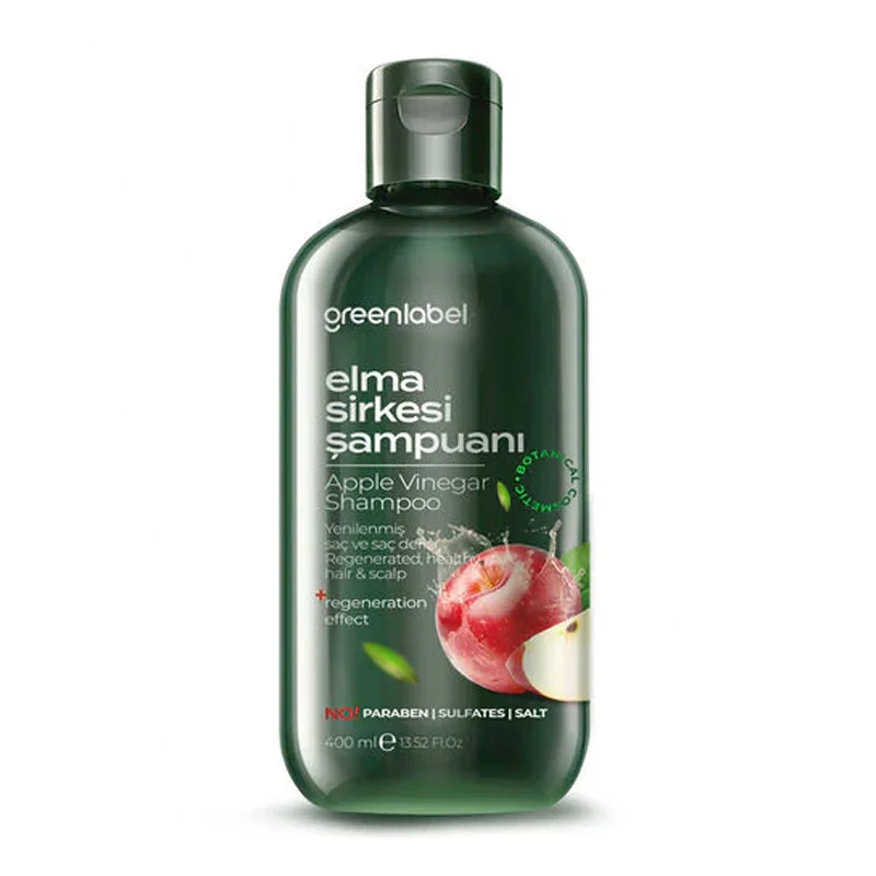 Шампунь для очищения с яблочным уксусом Greenlabel 400 мл