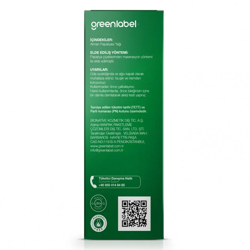 Greenlabel 20ml Deutsches Kamillenöl – Beruhigendes Aroma