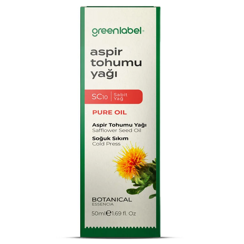 Greenlabel Safflower Seed Oil 50ml - Pure Natural Moisturizer