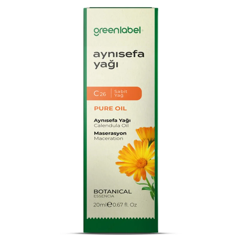 Greenlabel 20ml Calendula Oil - Skin Soothing & Healing Essence