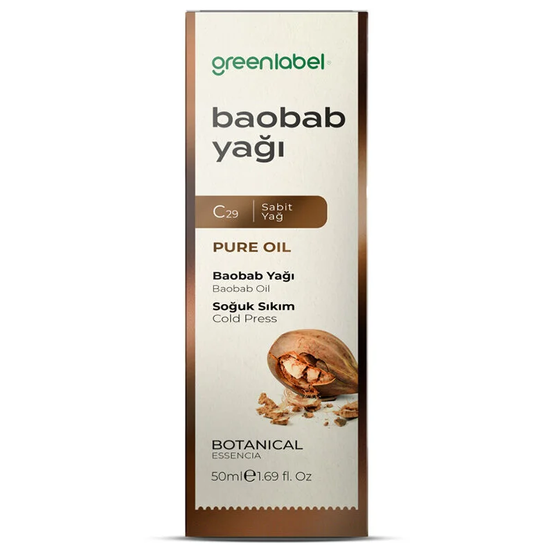 Greenlabel Organic Baobab Oil 50ml - Hydrating & Nourishing