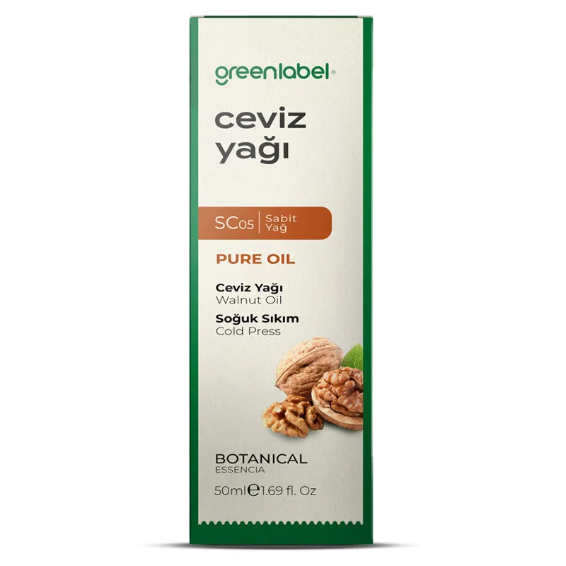 Greenlabel Premium Walnut Oil 50 ml - Cold Pressed & Organic