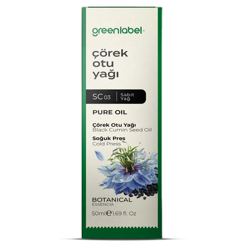 Greenlabel 50ml Black Cumin Seed Oil - Cold-Pressed, Pure