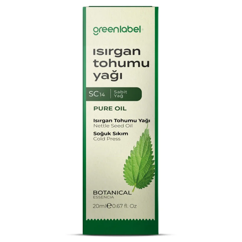 Greenlabel Nettle Seed Oil 20ml - Organic Hair & Skin Nourisher