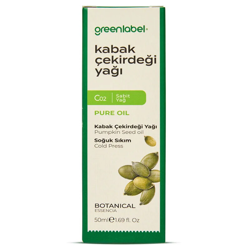 Greenlabel Organic Pumpkin Seed Oil 50ml - Cold Pressed & Pure