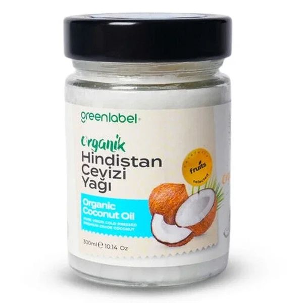 Greenlabel Organic Coconut Oil - 300ml Cold Pressed Pure Oil