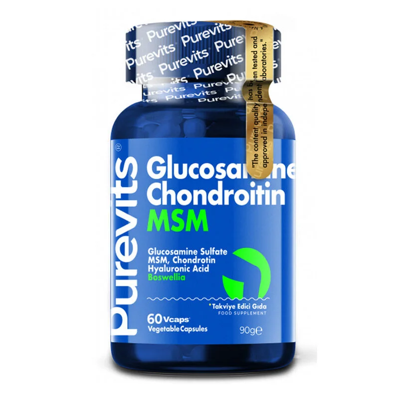 Purevits Glucosamine Chondroitin Msm Food Supplement 60 tablets