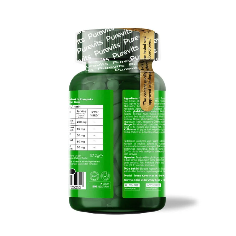 Purevits St. Johns Wort Complex 500 mg Food Supplement 60 vegan Capsules