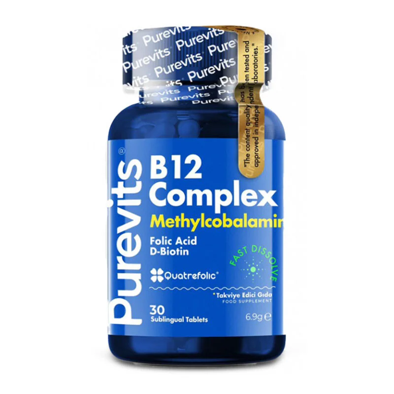 Purevits B12 complex Food Supplement Sublingual 30 tablets