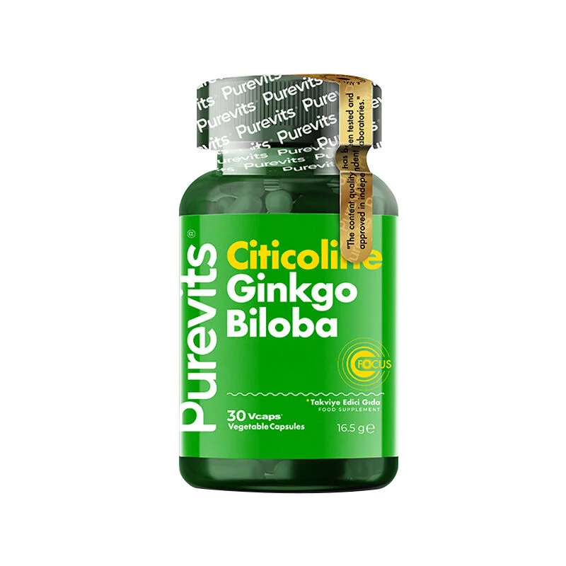 Purevits Citicoline Gingko Biloba Food Supplement 30 capsules