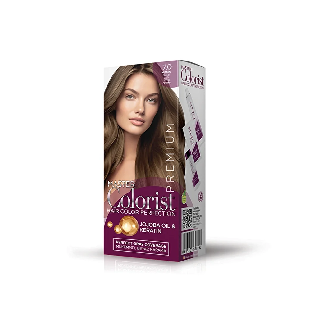 Master Colorist صبغة شعر كريمية فاخرة من ماستر كولوريست، 7.0 أشقر