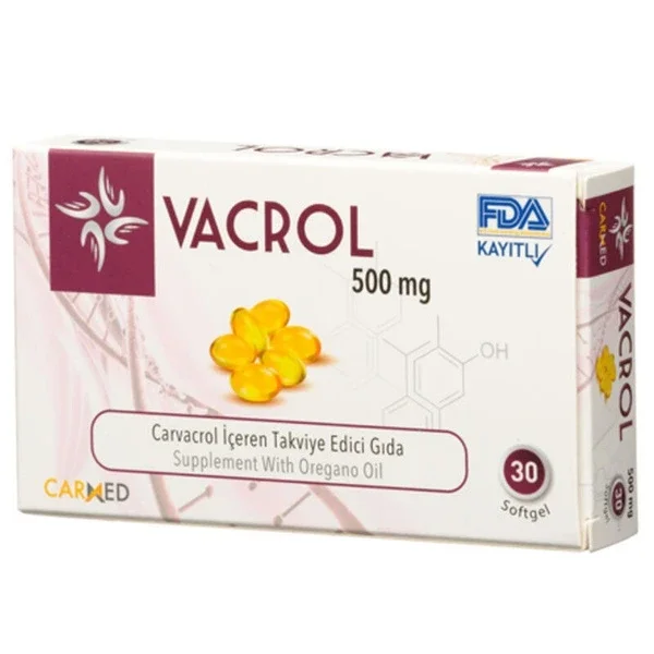 Carmed Vacrol 500 mg Food Supplement 30 soft Capsules