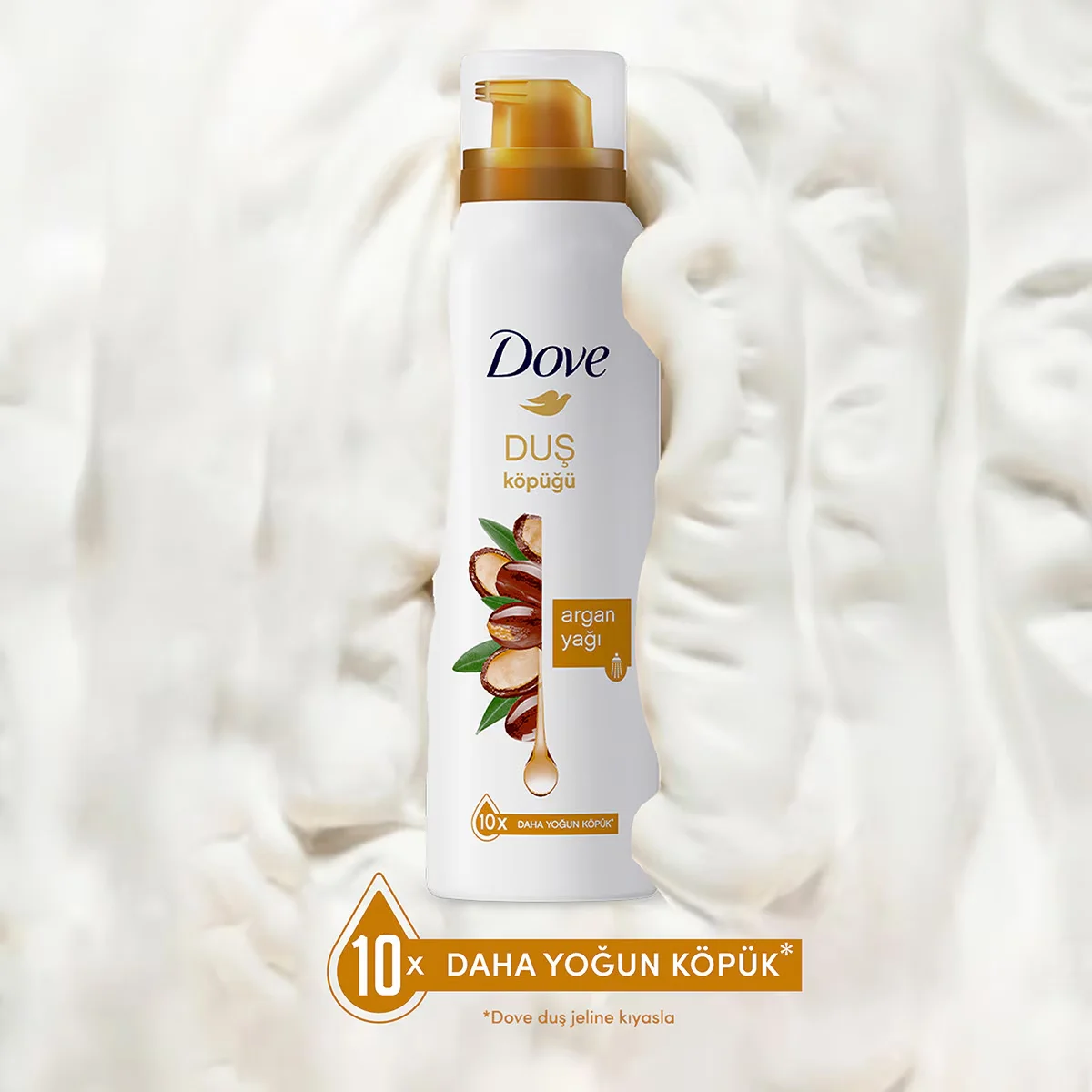 Пена для душа с аргановым маслом Dove 200 мл