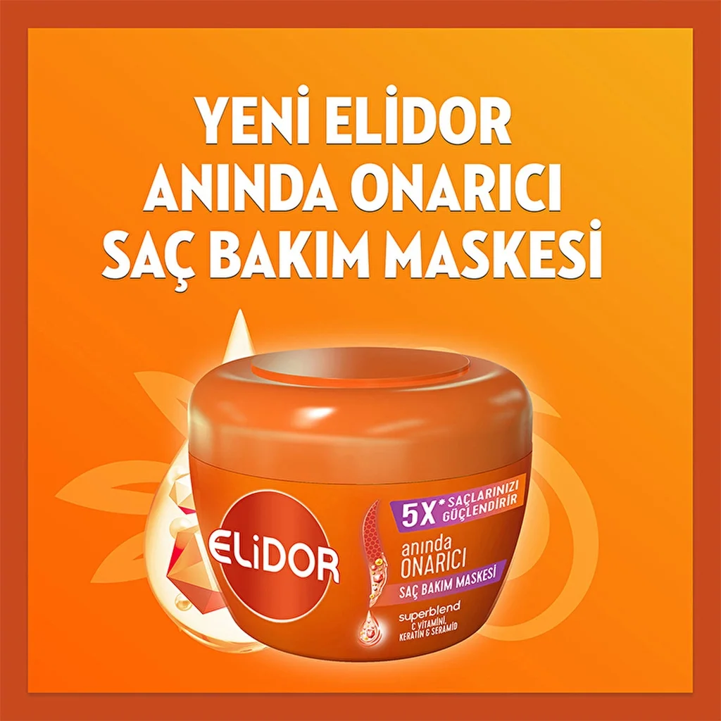 Elidor Sofort Reparatur Haarkur mit Vitamin C &amp; Keratin 160ml