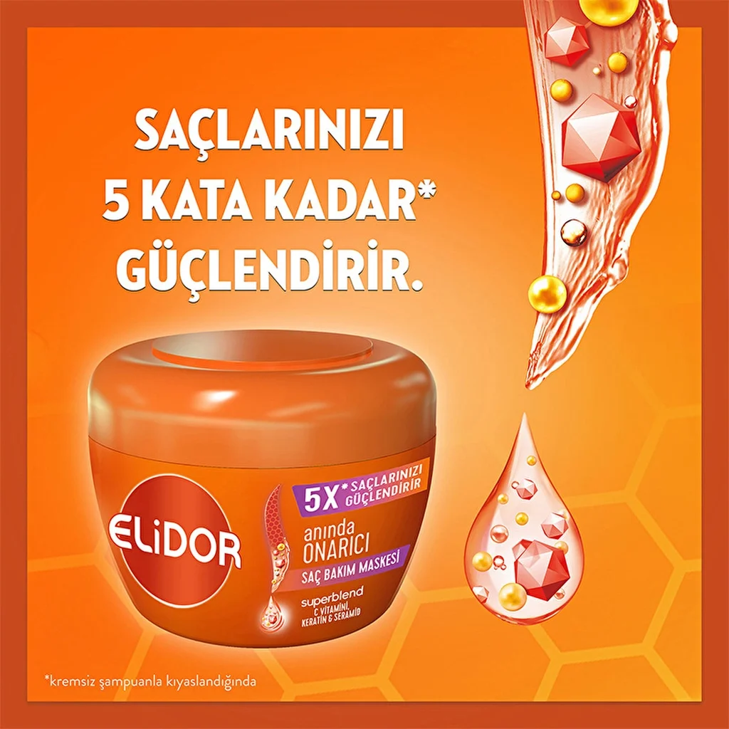 Elidor Sofort Reparatur Haarkur mit Vitamin C &amp; Keratin 160ml