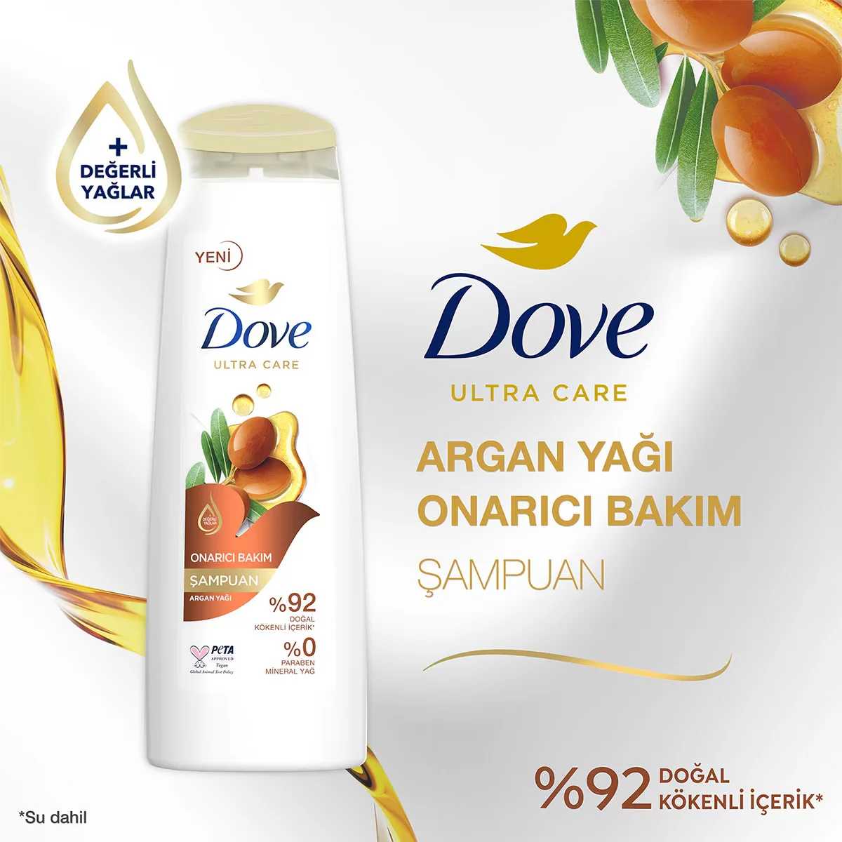 Шампунь для волос Dove Ультра Уход Ремонт с маслом арганы 400 мл