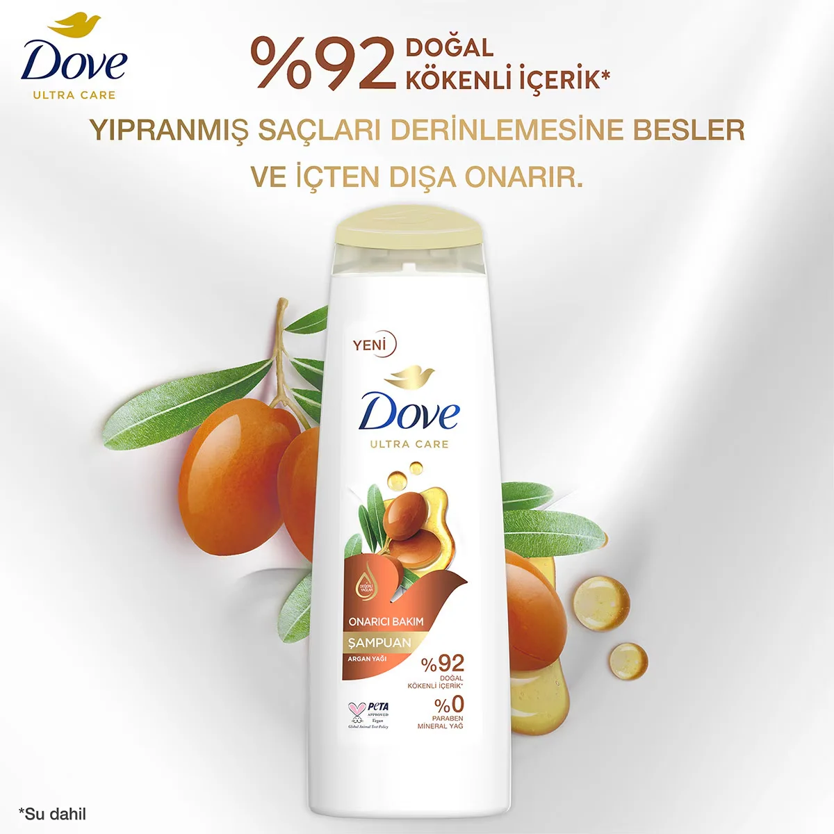 Шампунь для волос Dove Ультра Уход Ремонт с маслом арганы 400 мл