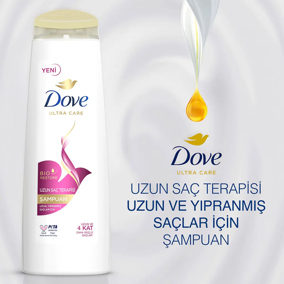 Dove Langhaarpflege Shampoo - Nährende Reparatur