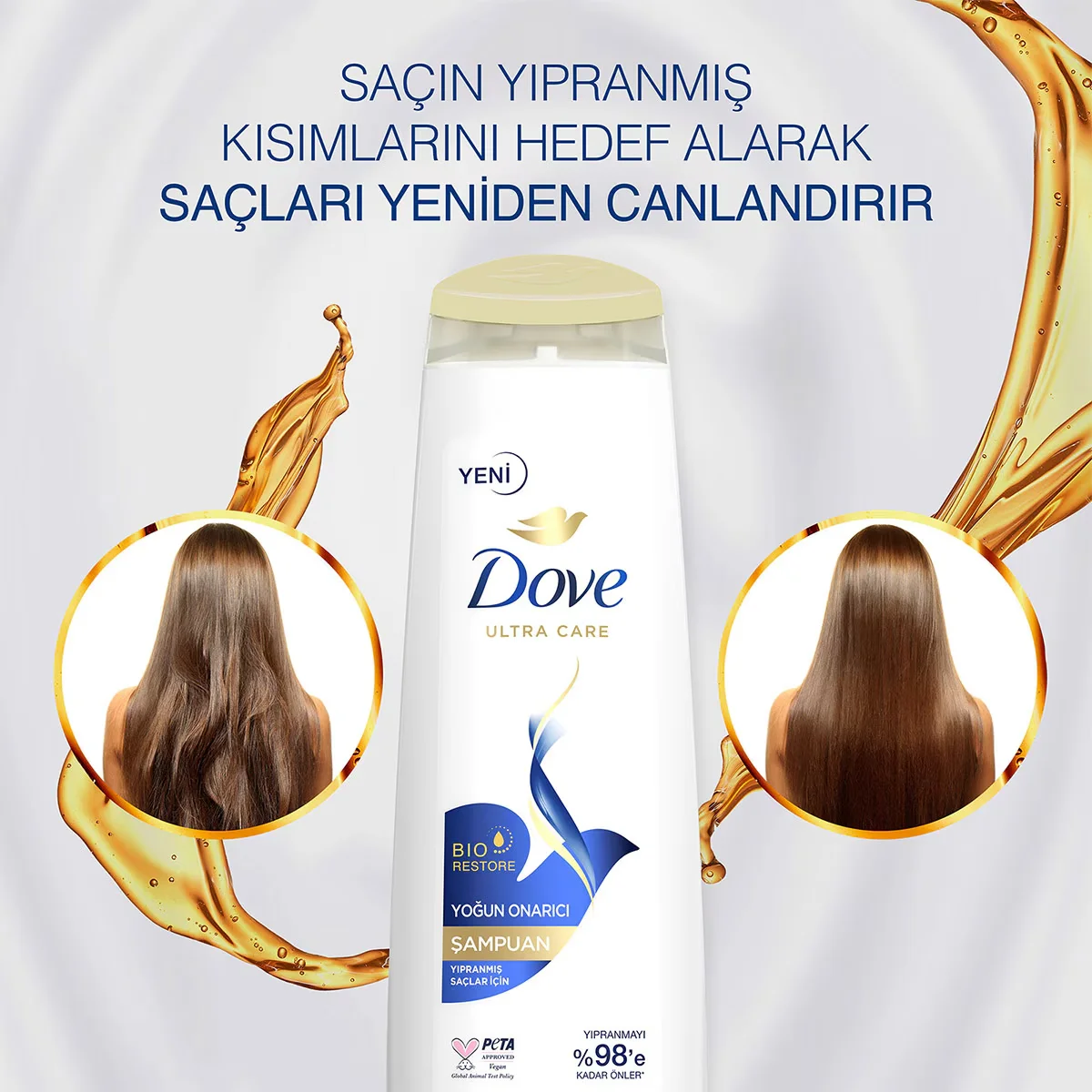 Dove Ultra Care Intensiv Reparatur Shampoo für geschädigtes Haar 400ml