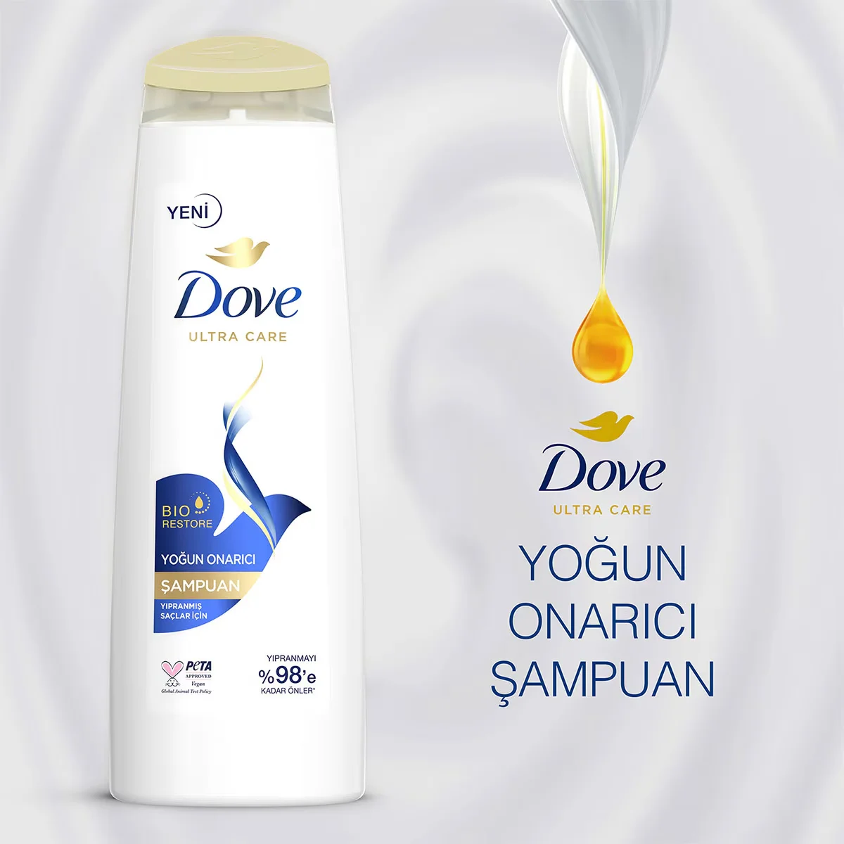 Dove Ultra Care Intensiv Reparatur Shampoo für geschädigtes Haar 400ml