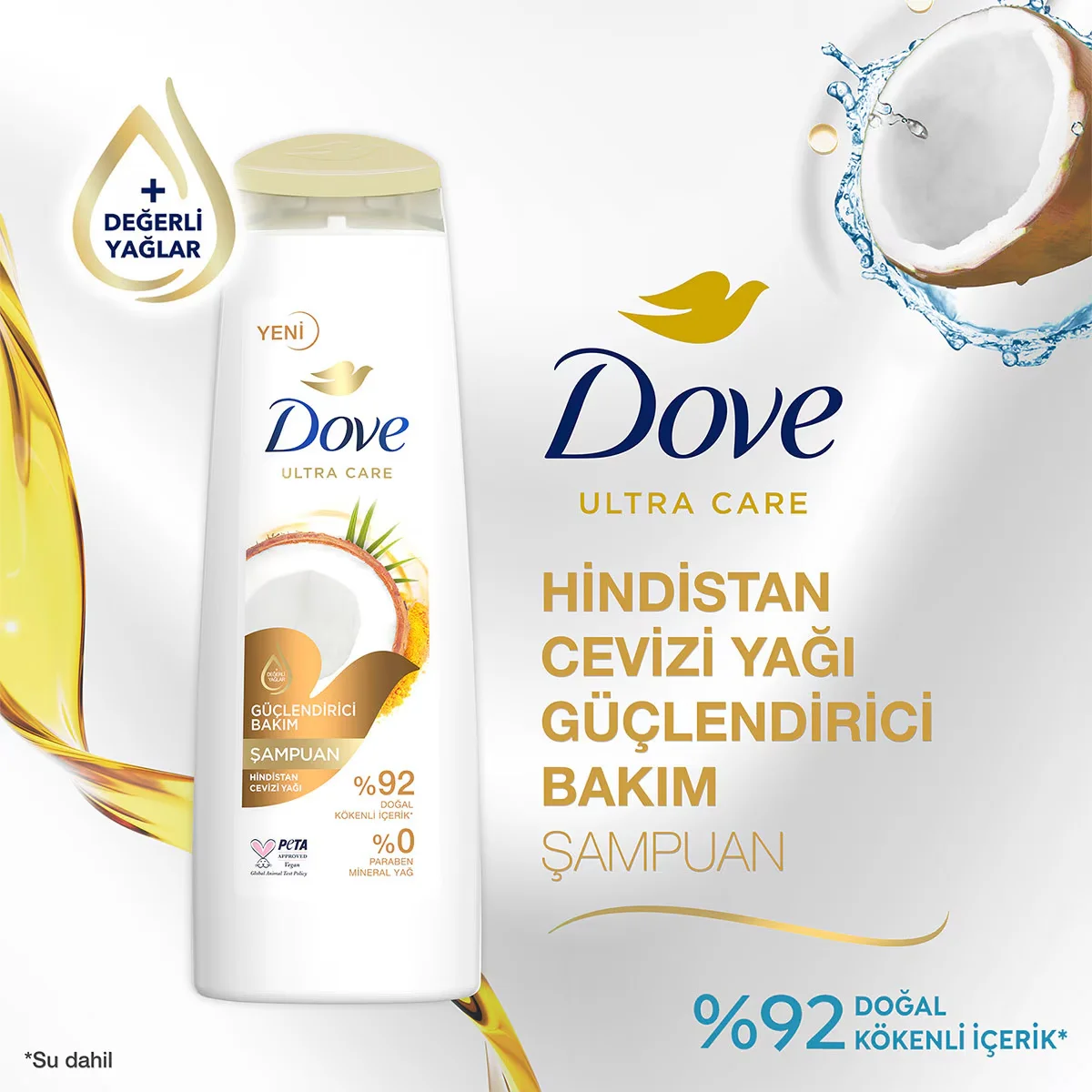 Dove Kokosöl Stärkendes Shampoo 400ml