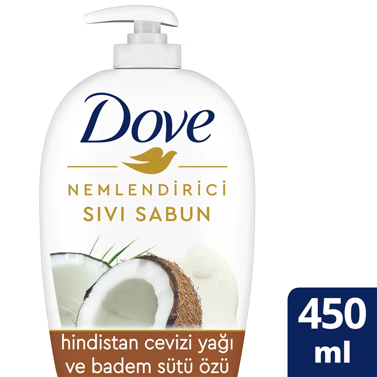 Жидкое мыло Dove с кокосовым маслом и экстрактом миндаля 450 мл