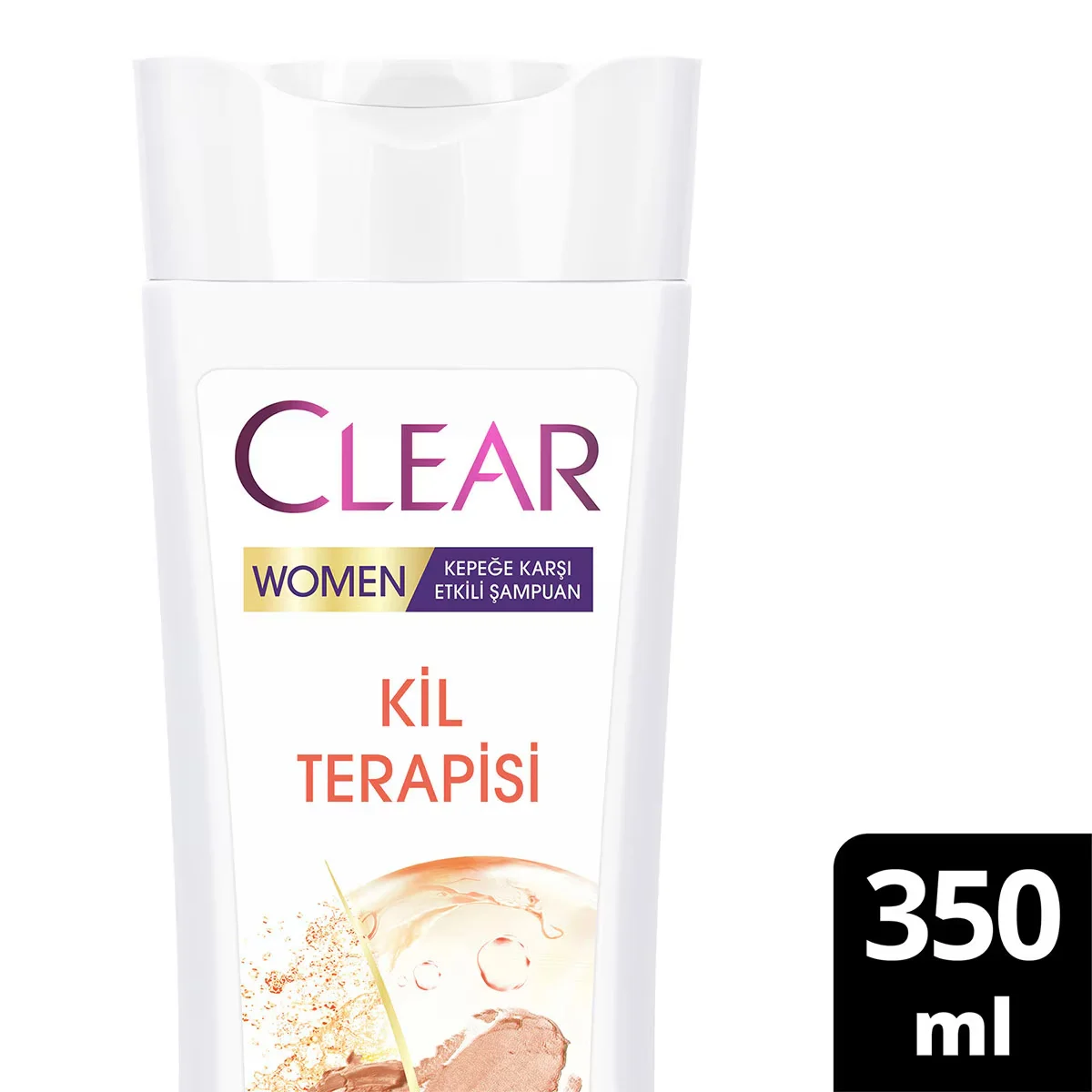 Шампунь против перхоти для женщин Clear Терапия глиной 350 мл