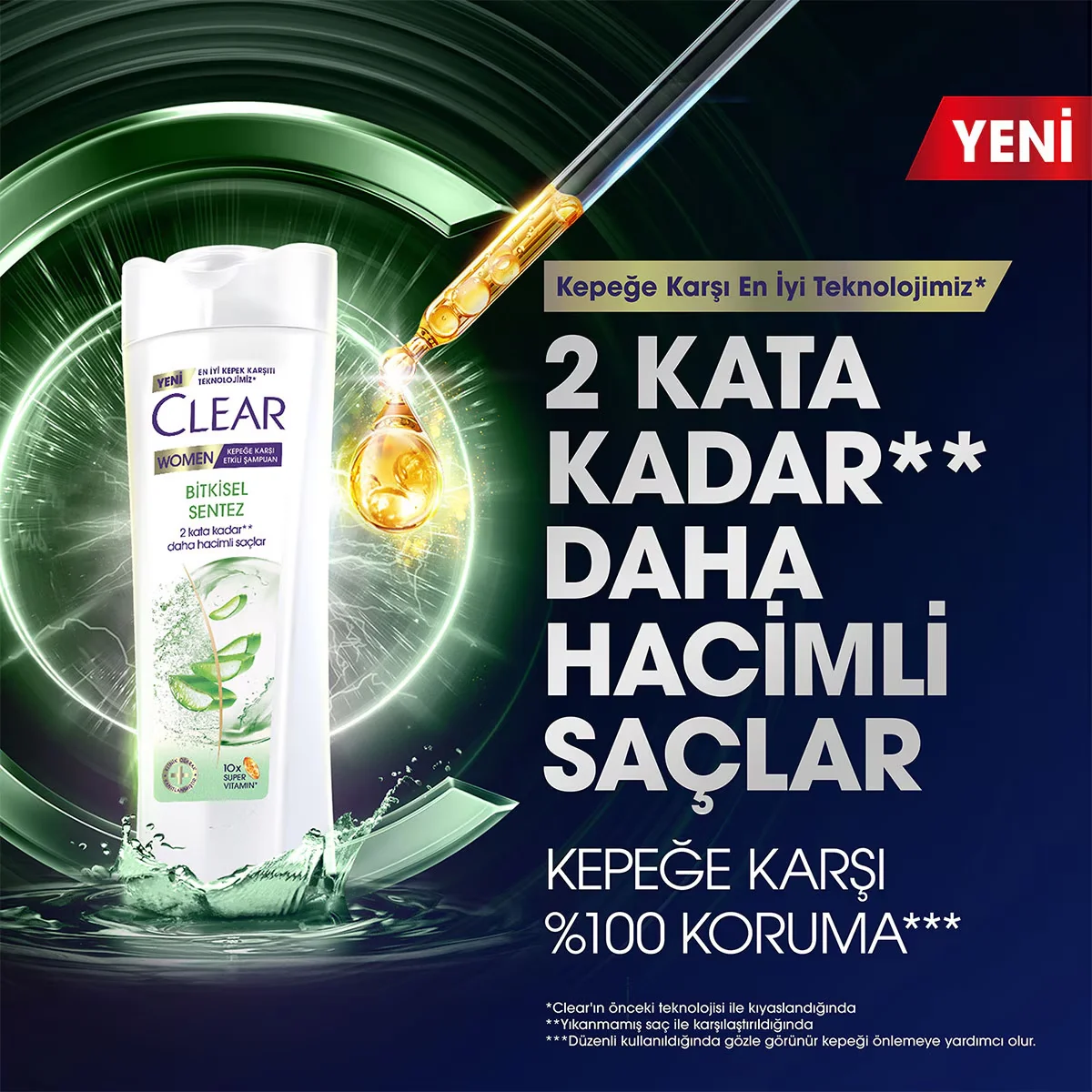 Clear Frauen Kräuter Synthesis Anti-Schuppen Shampoo 350ml