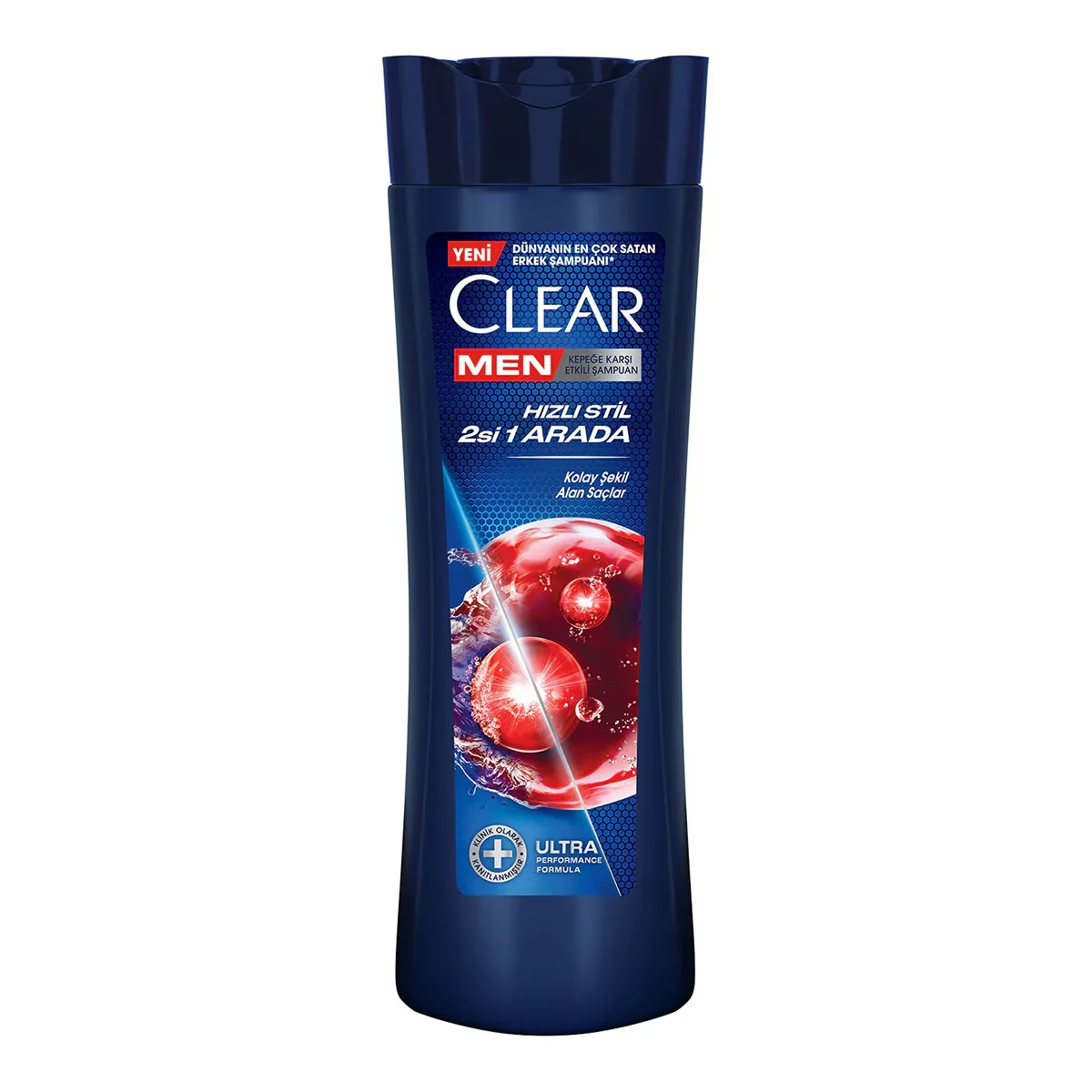 Clear Men Anti-dandruff Shampoo Quick Style 2 in 1 easy To Shape Hair 350 ml