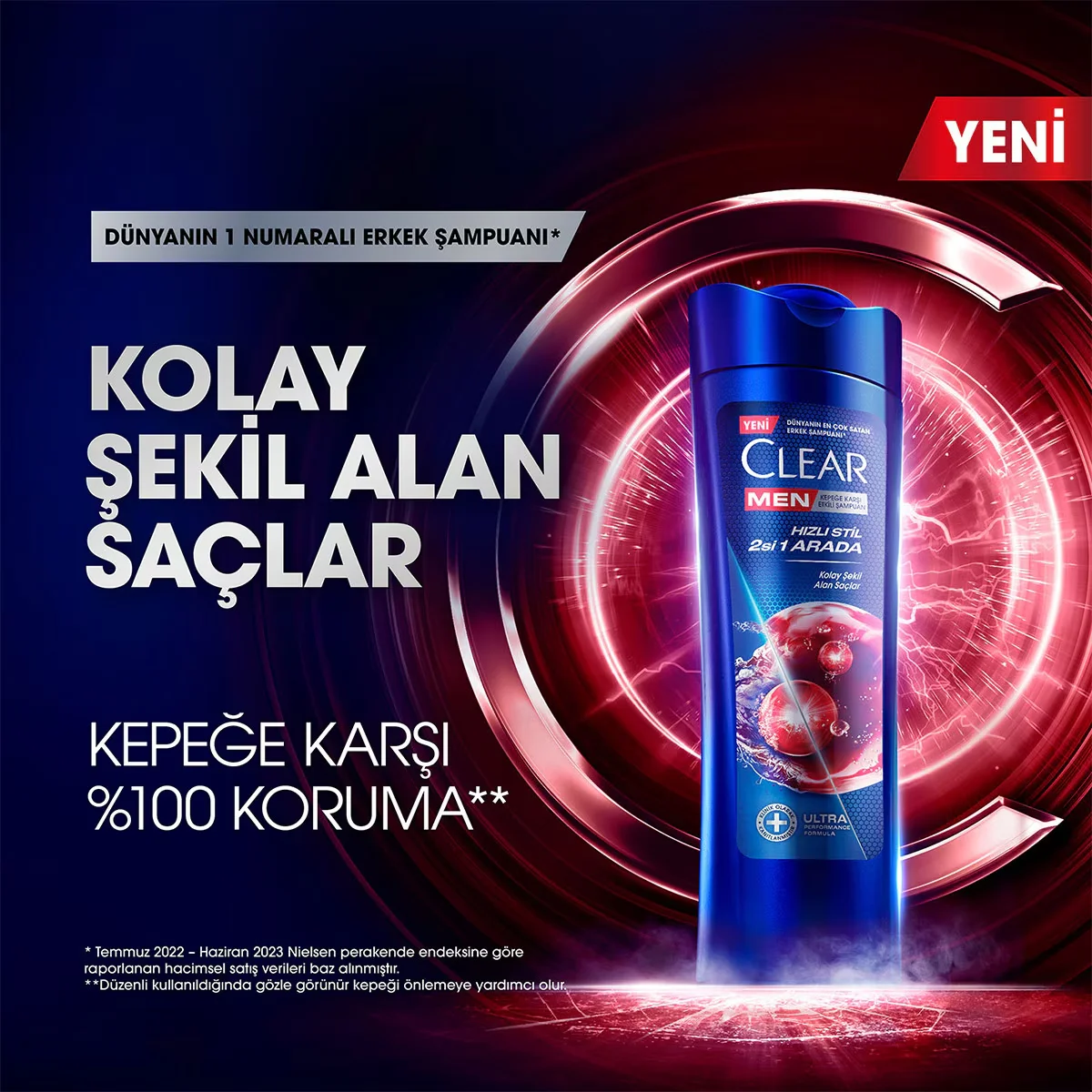 Clear Men 2-in-1 Anti-Schuppen Shampoo &amp; Kopfhautpflege 350ml