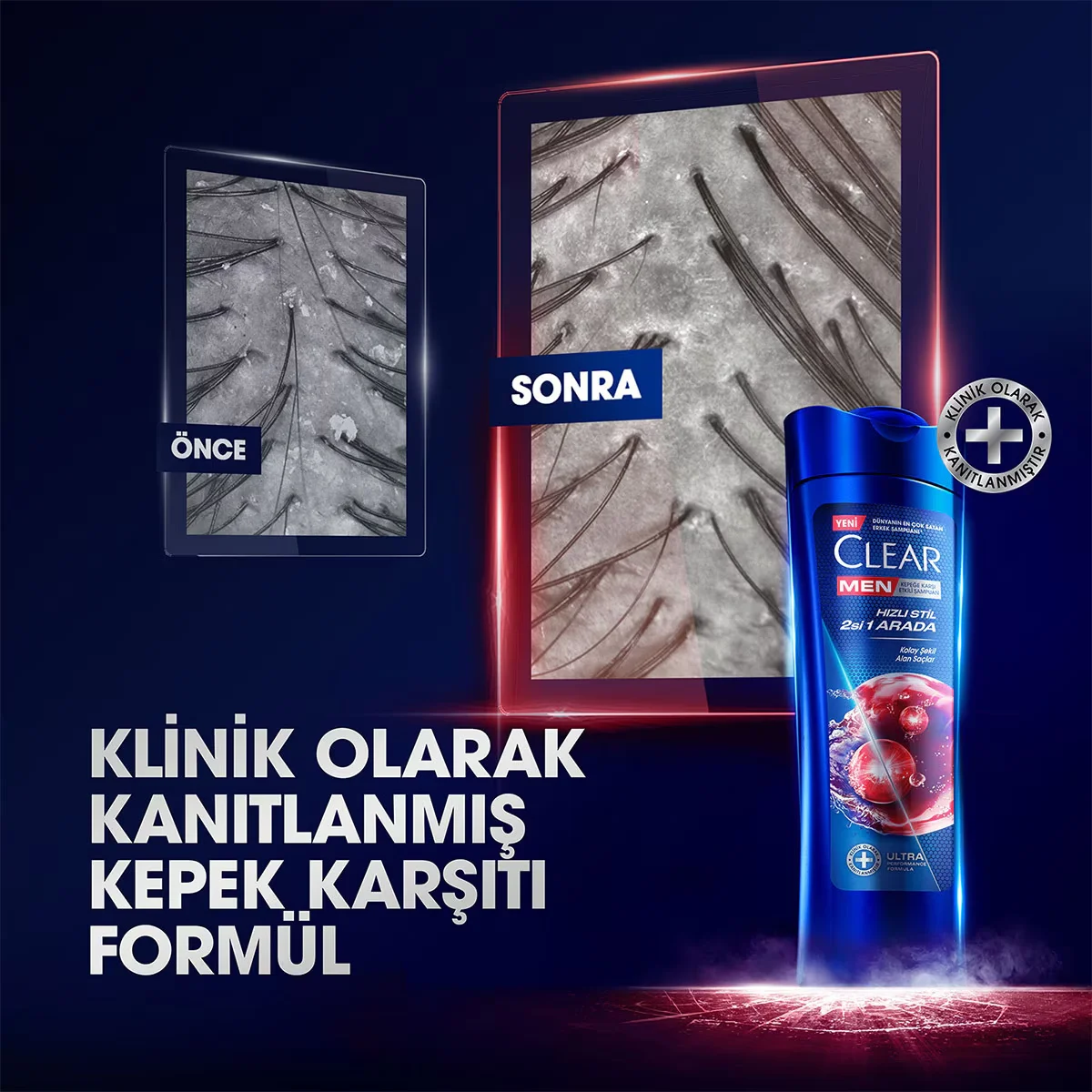 Clear Men 2-in-1 Anti-Schuppen Shampoo &amp; Kopfhautpflege 350ml