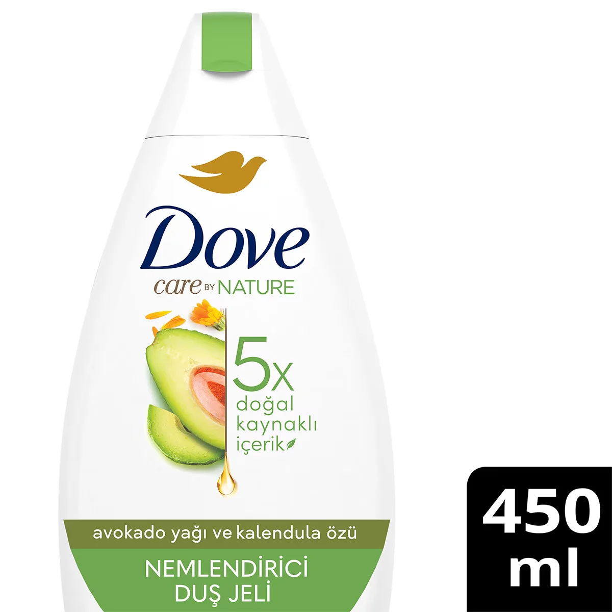 Dove Care By Nature Moisturizing Shower Gel Avocado Oil & Calendula Extract Revitalizing 450 ml