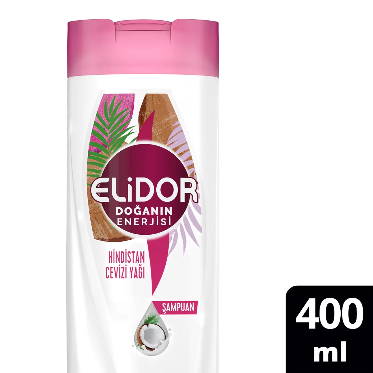 Elidor Kokosnussöl Reparatur Shampoo - 92% Natürlich, 400ml