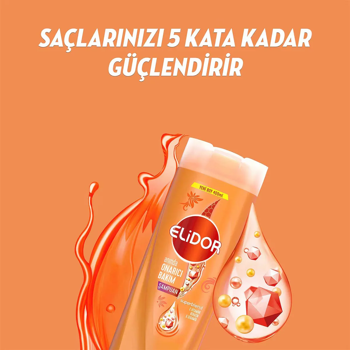 Elidor Superblend Shampoo 400 ml + Conditioner 200 ml Repair Care 400 ml + 200 ml