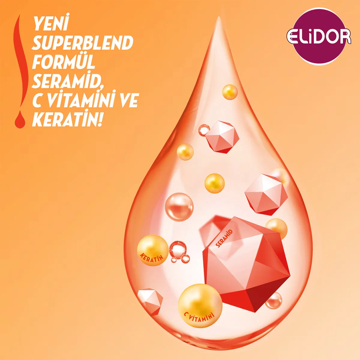 Elidor Superblend Shampoo 400 ml + Conditioner 200 ml Repair Care 400 ml + 200 ml