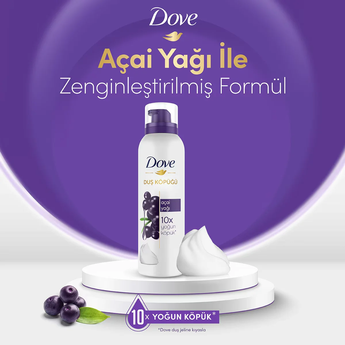 Dove رغوة الاستحمام بزيت الأساي من دوف 200 مل