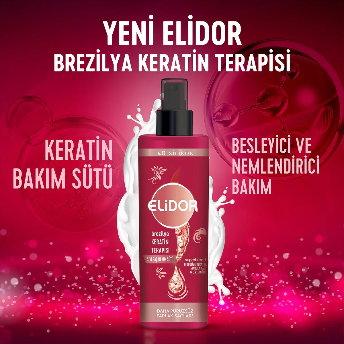 Elidor Brasilianische Keratin Therapie Flüssige Haarpflege Milch 200ml
