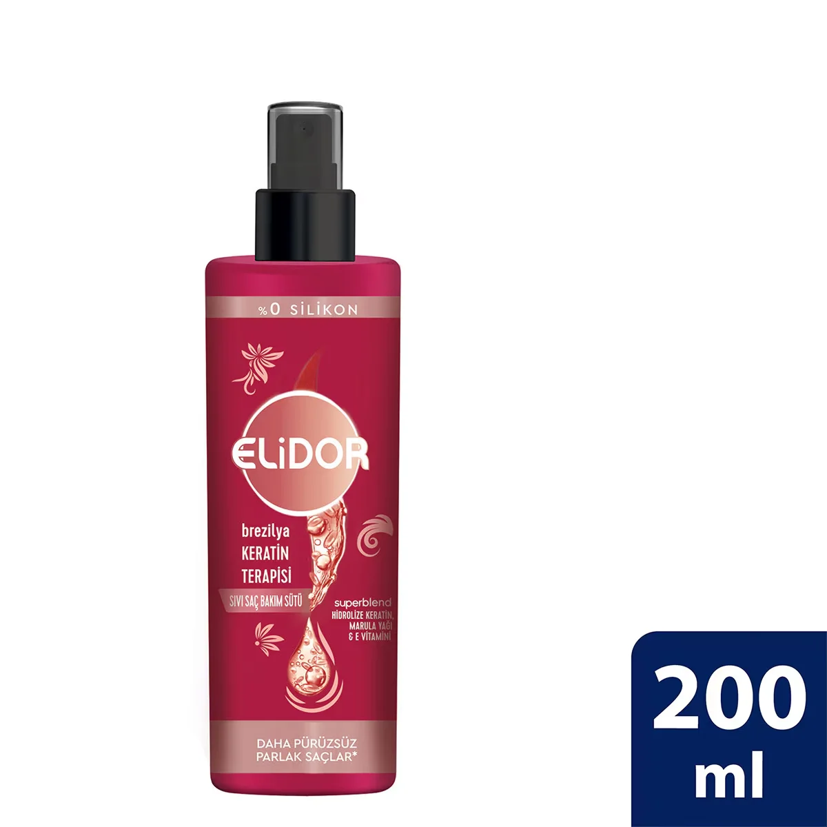Elidor Brasilianische Keratin Therapie Flüssige Haarpflege Milch 200ml