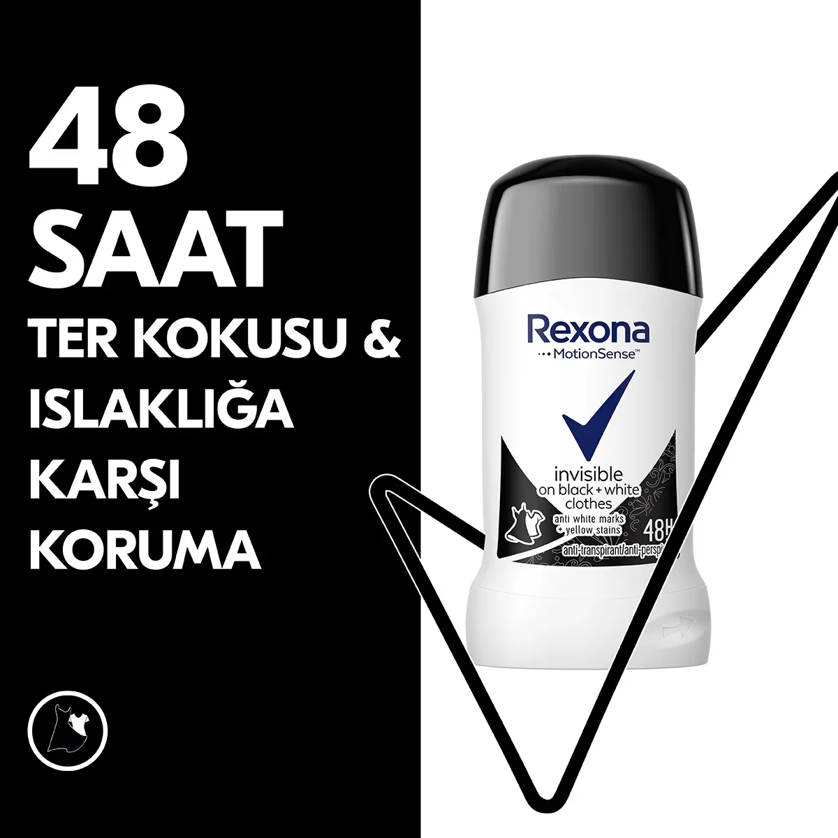 Rexona Unsichtbarer Roll-On Antitranspirant Stick 40ml