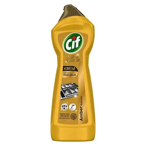 Cif Cream Surface Cleaner Golden Sparkle Amber Scented 750 ml