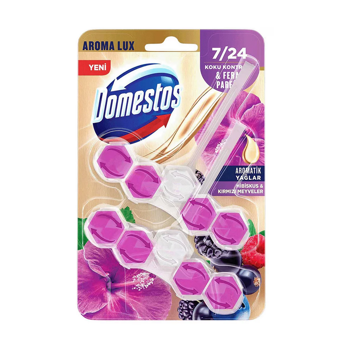 Domestos Toilet Block Aroma Lux Hibiscus & Red Fruits 100 gr