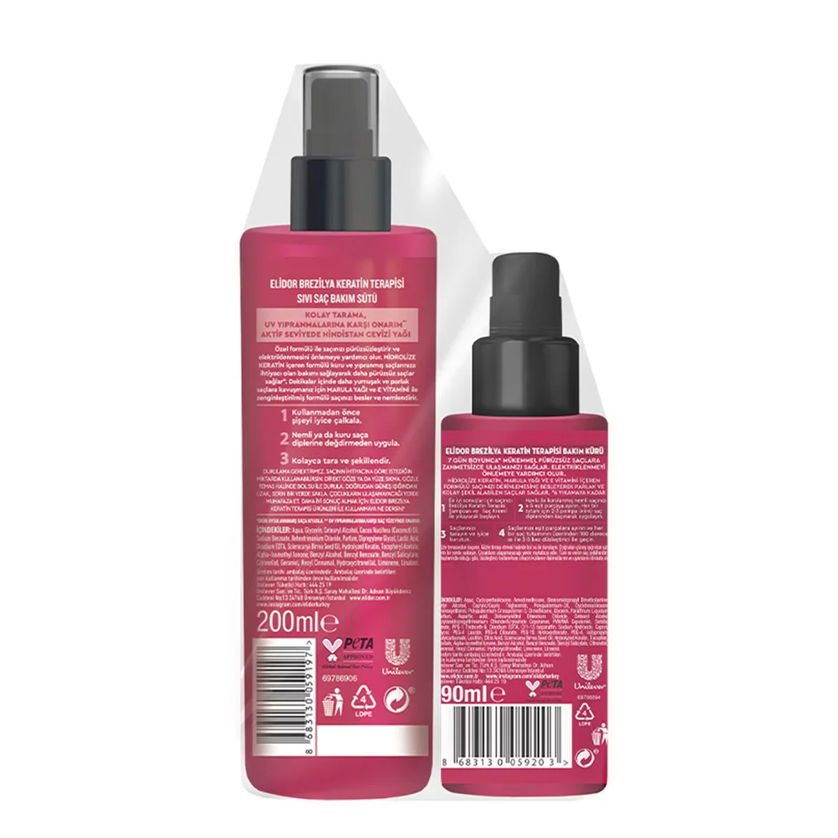 Elidor Brasilianische Keratintherapie Set: 200ml