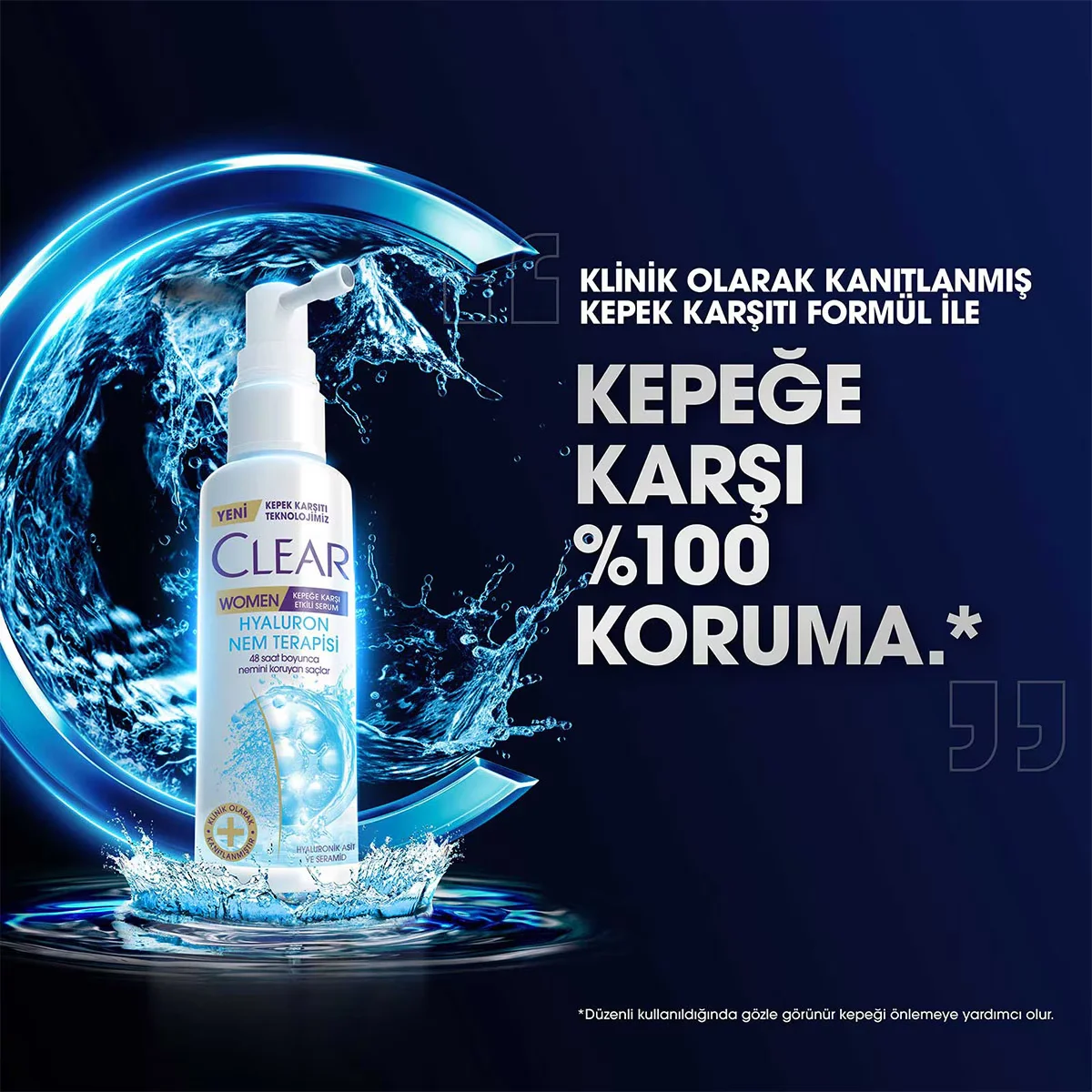 Сыворотка для волос Clear Women против перхоти Эффективная 90 мл