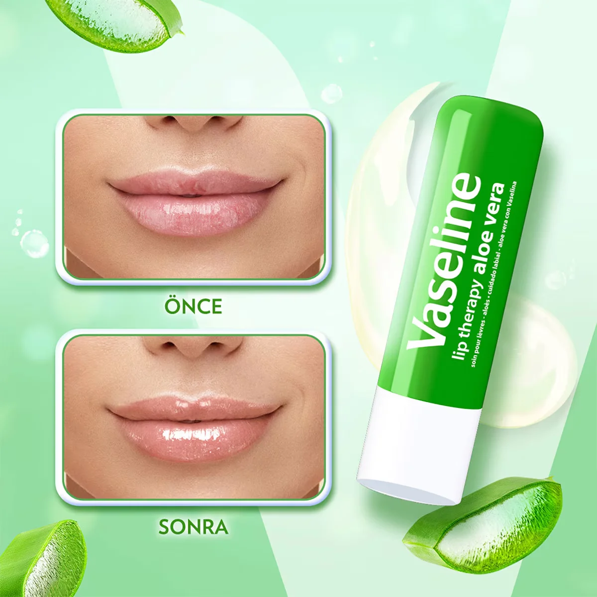 Vaseline Lip Therapy Lip Care Cream Aloe Vera 4.8 gr
