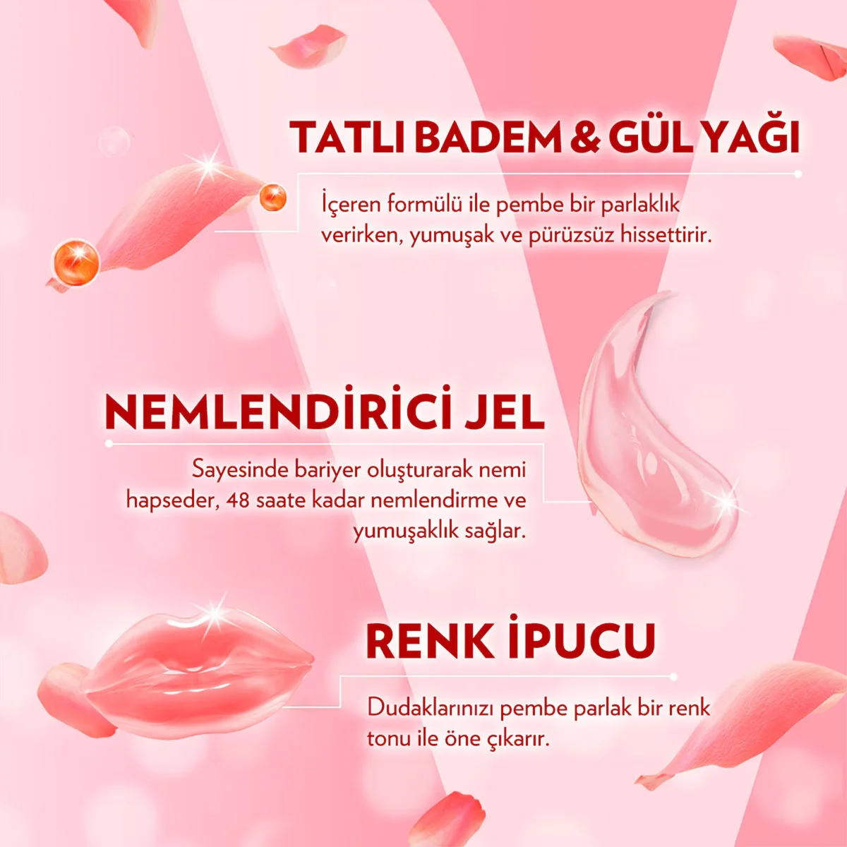 Vaseline Rosy Lips Lippenpflegecreme - Feuchtigkeit &amp; Glanz 4,8g