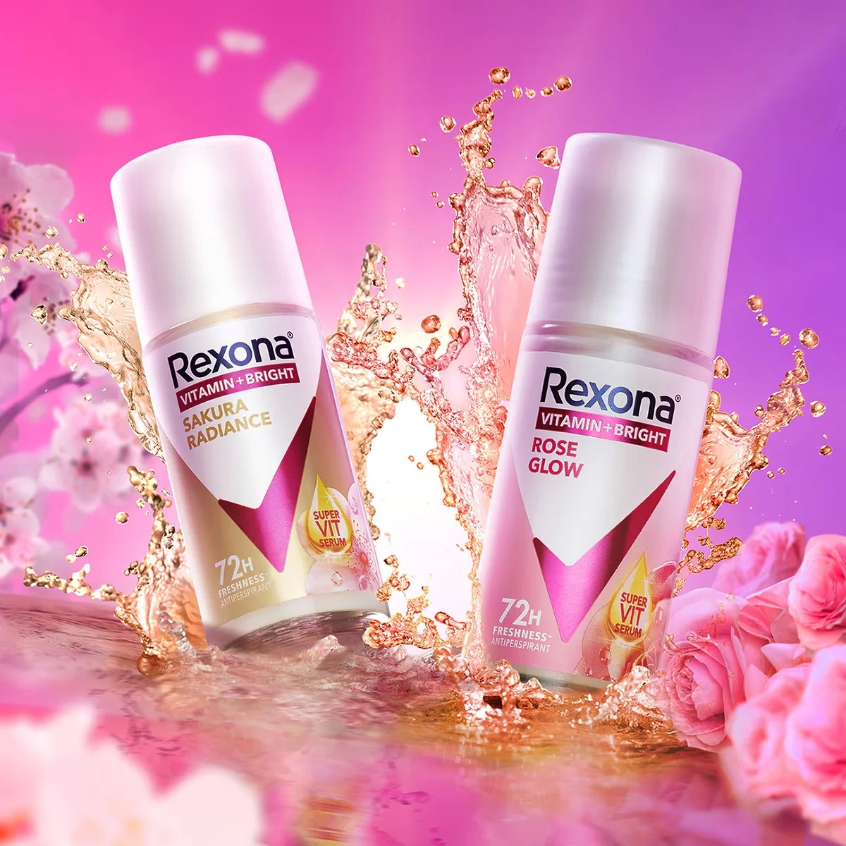Rexona Vitamin + Bright Women's Roll-on Deodorant Sakura Radiance 45 ml