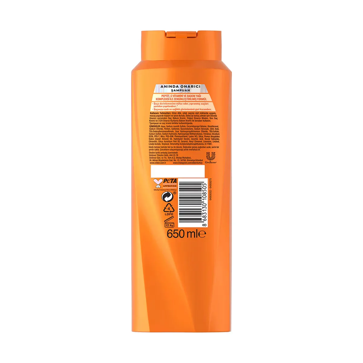 Elidor Instant Repair Shampoo 650ml