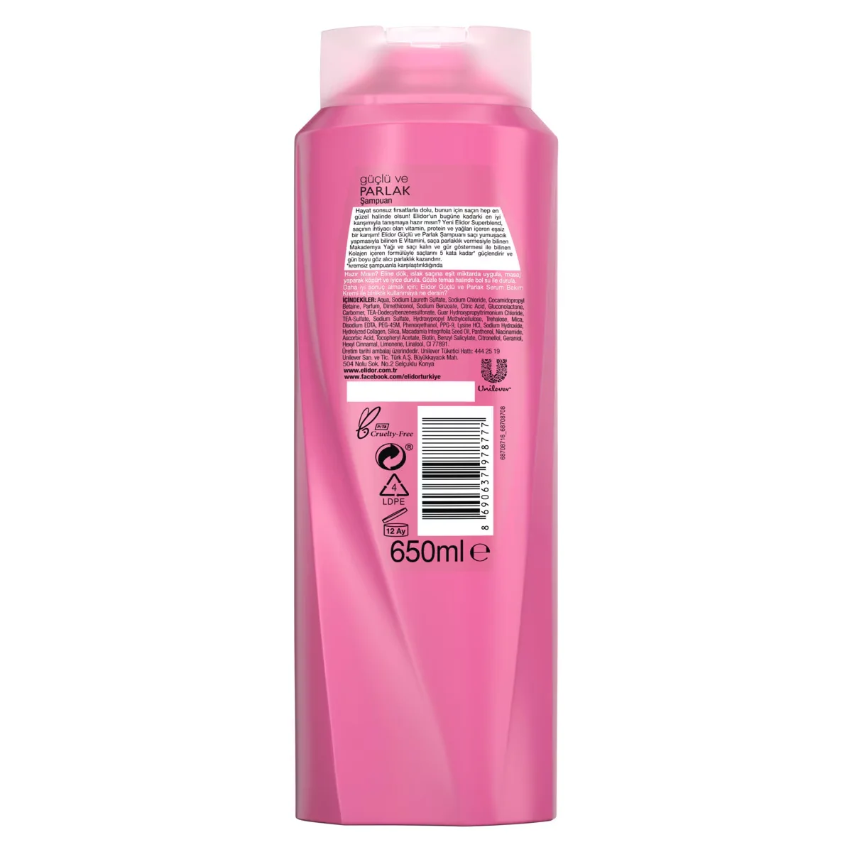 Elidor Stark Glanz Shampoo 650 ml
