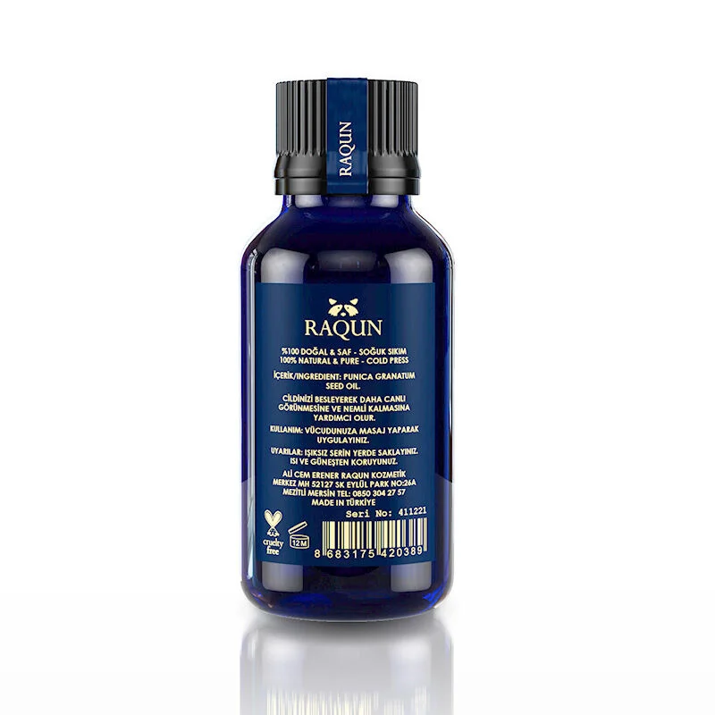 Raqun زيت بذور الرمان راكون 30 مل خلاصة العلاج العطري النقي