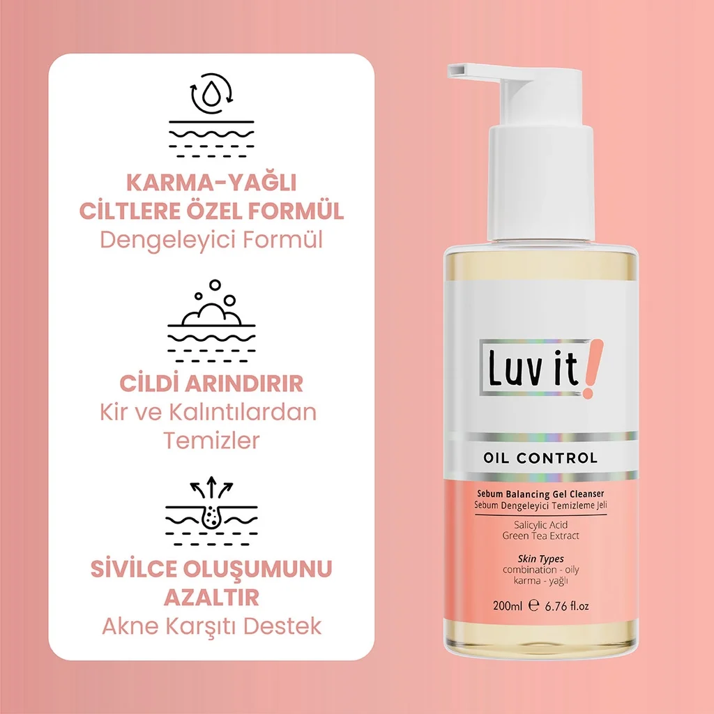 Luv It Sebum regulierendes Reinigungsgel - 200ml